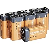 AmazonBasics 9 Volt Everyday Alkaline Batteries (8-Pack)