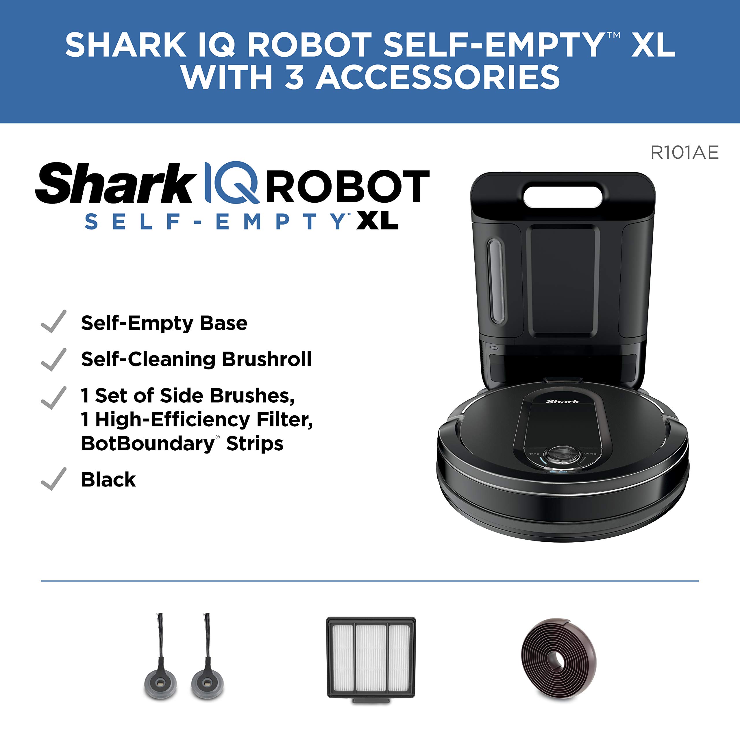 Shark IQ Robot SelfEmpty XL RV1001AE, Robotic Vacuum, IQ Navigation