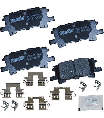 D996 D1005 Front & Rear Ceramic Brake Pads Set - Fits Lexus RX330/RX350/RX400h & Toyota Highlander