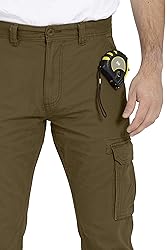 WESTACE Mens Cargo Pants 100% Cotton Clausal