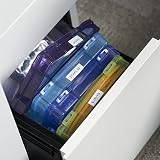MATANA 5x7 Clear Photo Storage Box 6 Compartments with Labels - 600 Photos view 7