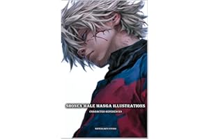Artbook – Shonen Male Manga Illustrations – Character References Vol.01: 200+ Explosive Male Poses and Attitudes for Action M