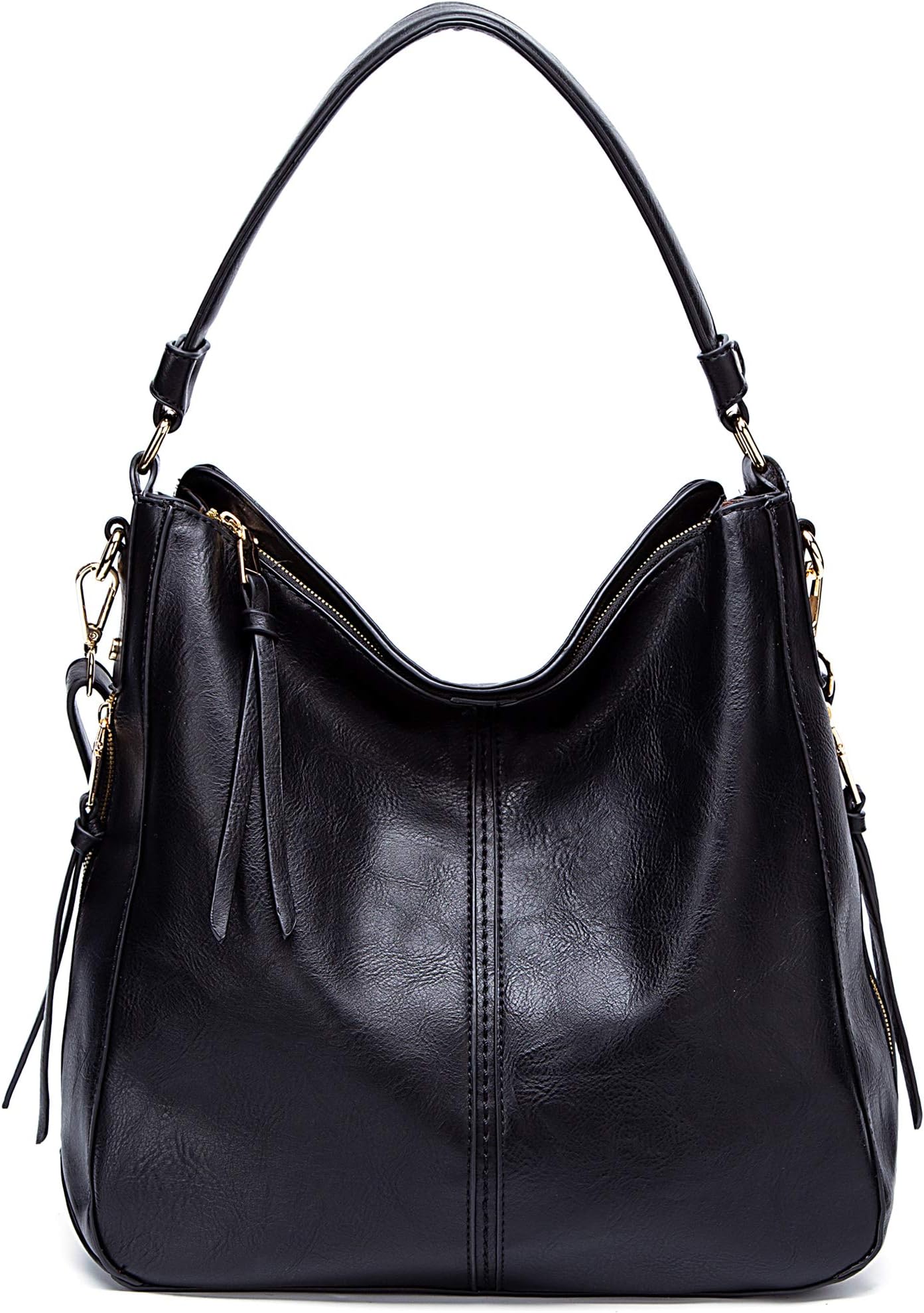 Hobo Bags for Womens,DDDH Vintage Leather Crossbody Shoulder Bucket Bag for Ladies/Girls