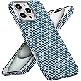 pitaka for iPhone 16 Pro Case Compatible with MagSafe, Thin & Light iPhone 16 Pro Case with a Caseless Feel, 1500D Aramid Fiber Woven [Ultra Slim Case-Ocean]