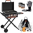 Blackstone 22 Inch Griddle - Portable Blackstone Omnivore Grill with Flexfold Legs, Includes Accessories, Seasoning, and Griddle Gloves