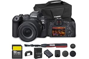 Canon EOS R6 Mark II Mirrorless Camera with RF 24-105mm f/4-7.1 is STM Lens | 24.2MP Full-Frame CMOS Sensor, 4K 60p Video, Dual Pixel CMOS AF II with Shoulder Bag and 64GB Card