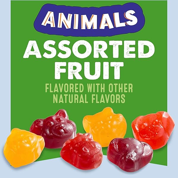 MOTT’S FRUIT FLAVORED SNACKS, HALLOWEEN TREATS, ANIMALS ASSORTED FRUIT, GLUTEN FREE SNACK, FAMILY PACK, 40 CT, 32 OZ
