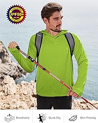 Roadbox Mens UPF 50+ Fishing Shirts, Long Sleeve UV
