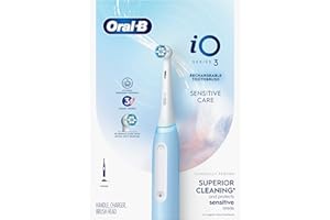 Oral-B iO Series 3 Electric Toothbrush with (1) Brush Head, Rechargeable, Icy Blue