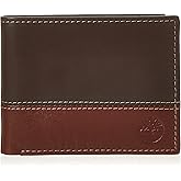 Timberland Men's Leather Passcase Bifold Wallet Hybrid