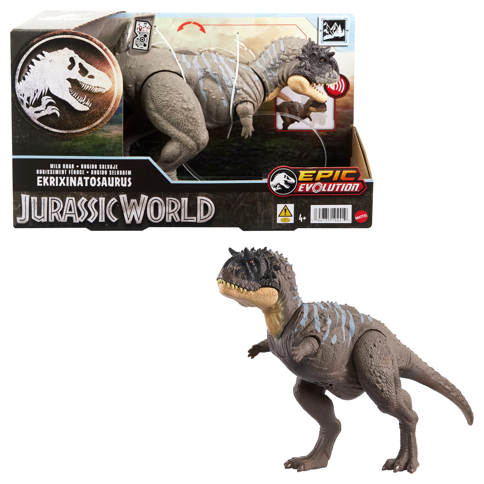 Jurassic World Pteranodon Dinosaur Toys With Roar Sound & Attack Action Wild Roar Posable Figure Physical Connected Digital Play Jcl70 I.474144820