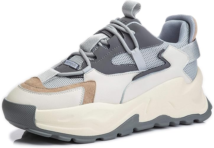 Amazon Itying 21春のネットセレブホットスタイル厚底レザー平底レディースカジュアルスニーカー韓国版人気ファッションダイナミック学生ワークトラベルシューズ 並行輸入品 Itying スニーカー