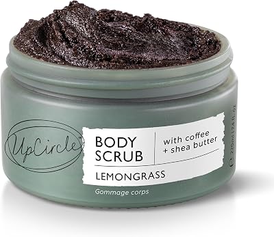 UpCircle Exfoliating Coffee Body Scrub Lemongrass 220ml Sea Salt Shea Butter