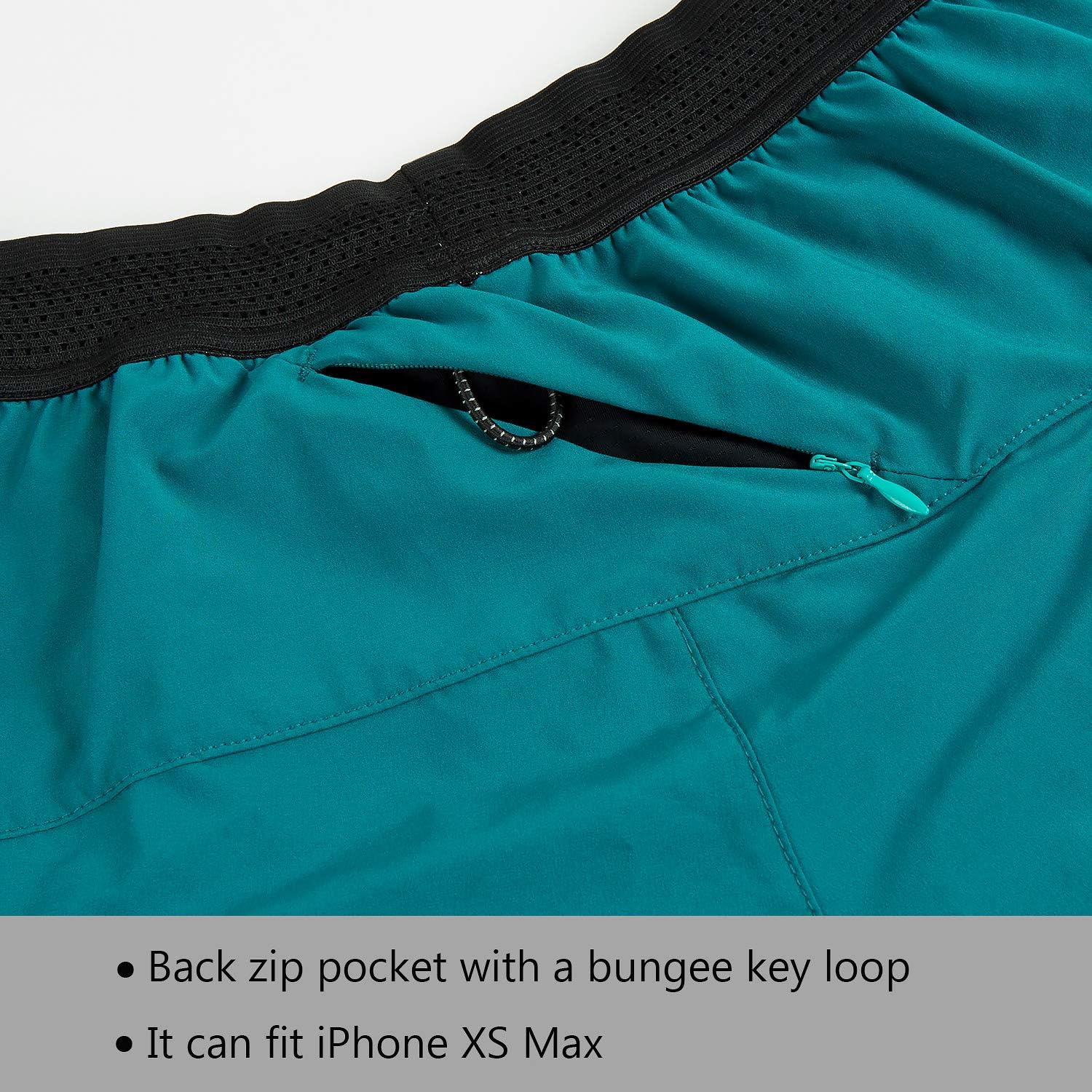 Libin Women's 3 Inch Running Shorts with Liner Quick Dry Athletic Workout Shorts Lounge Sport Gym Shorts Back Zip Pocket: Clothing