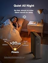 Pelonis Phoenix 13M Oil Filled Radiator 2500W Thermostat 13 Fins Black view 4