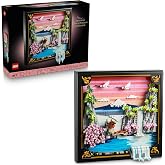 LEGO Art Japanese Cherry Blossom Landscape 31218 | Building Sets for Adults, Ages 18+, Hangable Frame or Display Stand, Framed Wall Decor, 1892 Pieces, Gift for Women &amp; Men