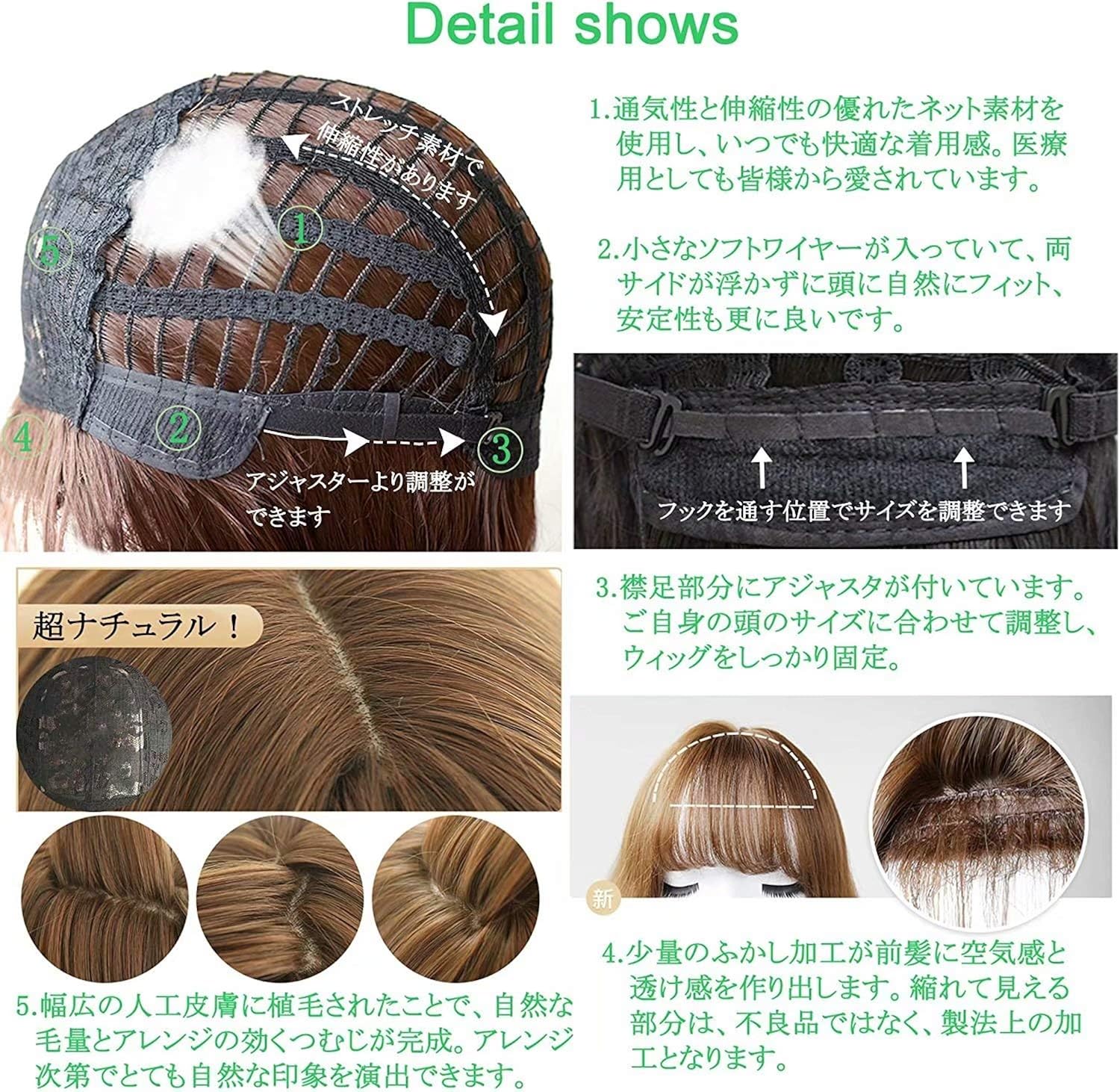 Amazon Co Jp Women S Wig Semi Long Curly Full Fitting Fluffy Curly Wig Net Included Natural Small Face Effect Daily Use Heat Resistant Curly Hair Excellent Breathability Clothing Accessories
