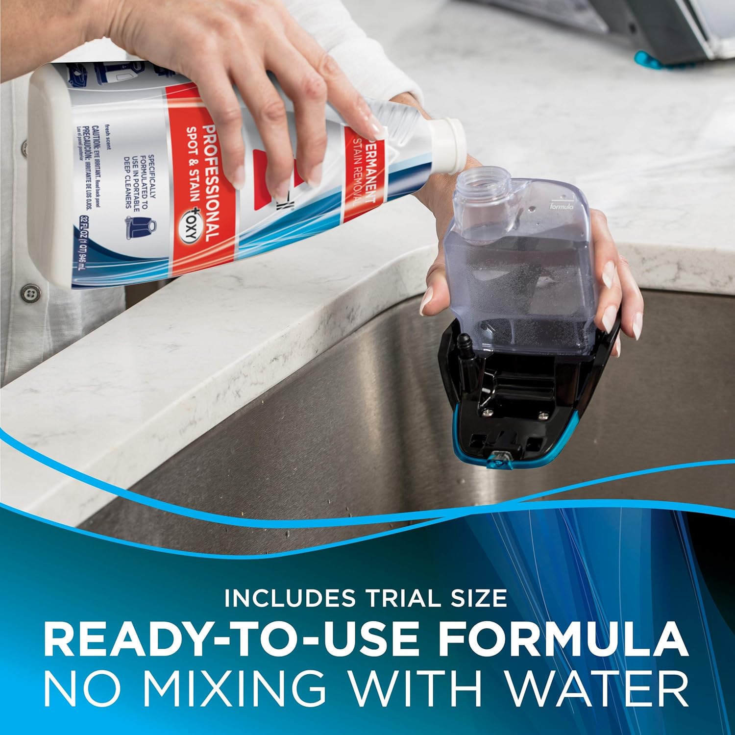 BISSELL Pet Stain Eraser Cordless Portable Deep Carpet Cleaner, Teal