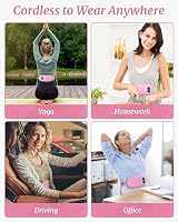 BouZaFoFa Heat Pad for Period Pain Relief 6 Modes USB Belt view 3
