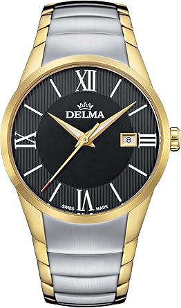 Delma Reloj analógico de cuarzo para hombre con correa de ...