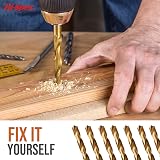 Hi-Spec 99pc HSS Drill Bit Set 1–10mm Titanium Coated Metal Wood Plastic view 6