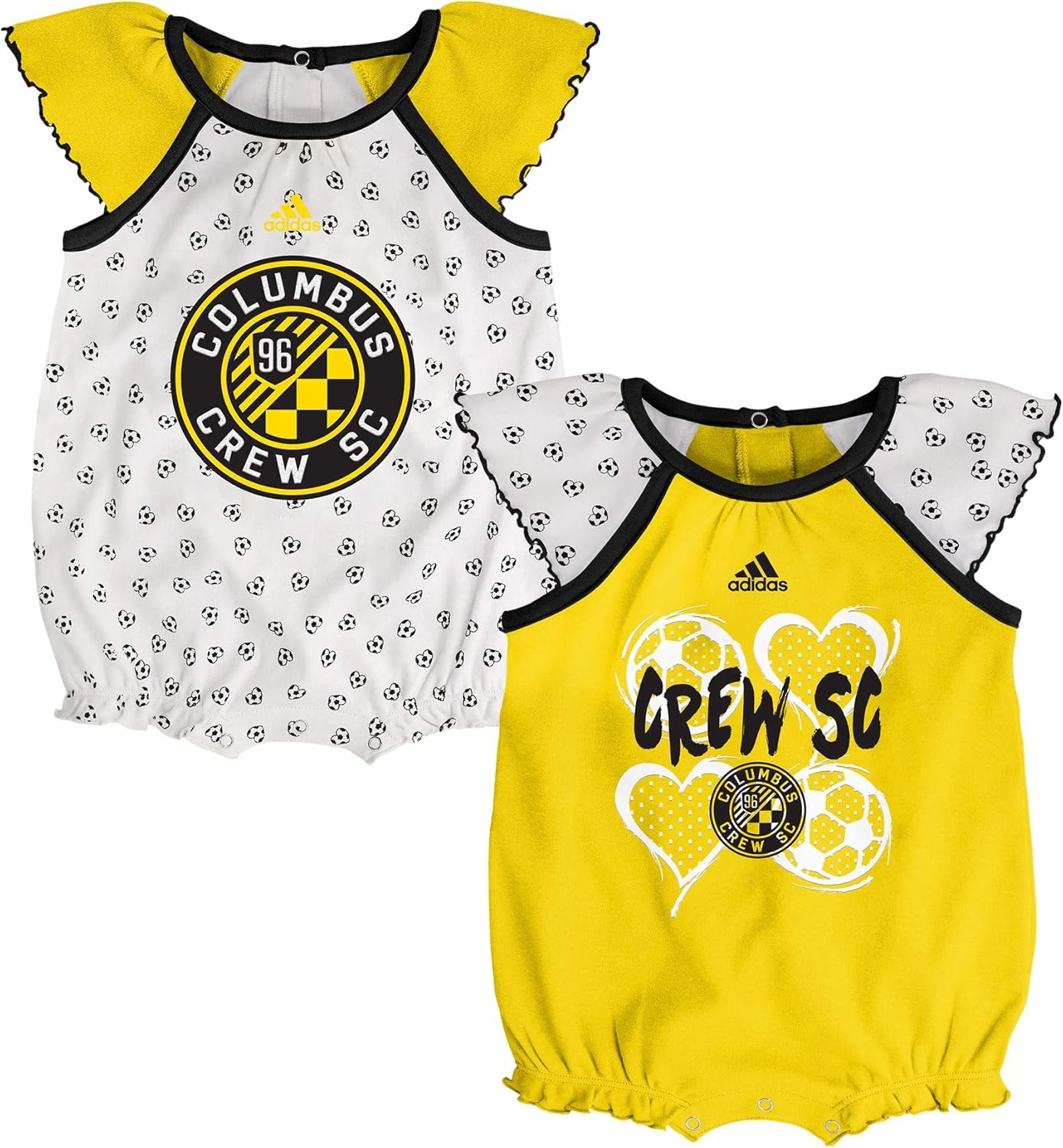 adidas MLS Newborn Tie-Breaker 2Pk Creeper Set, Team Variation: Clothing