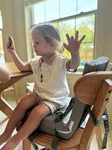 PandaEar Toddler Booster Seat with Backrest Travel High Chair Cushion view 8