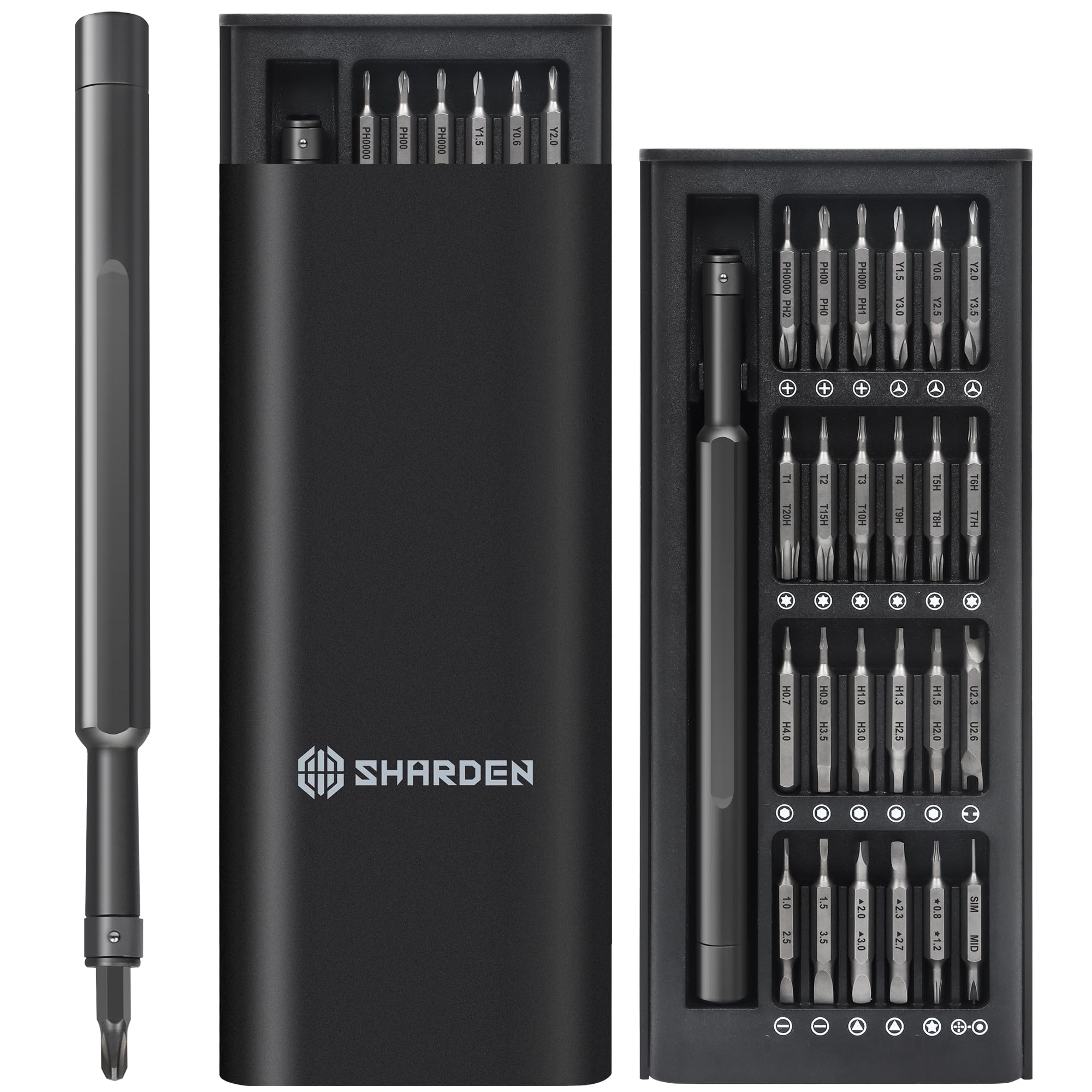 Photo 1 of Precision Screwdriver Set 49 in 1 SHARDEN Small Screwdriver Set Magnetic Repair Tool Kit for Laptop, iPhone, Cell Phone, PC, MacBook, Tablet, Computer, PS5, PS4, Electronic, Glasses, Watch
