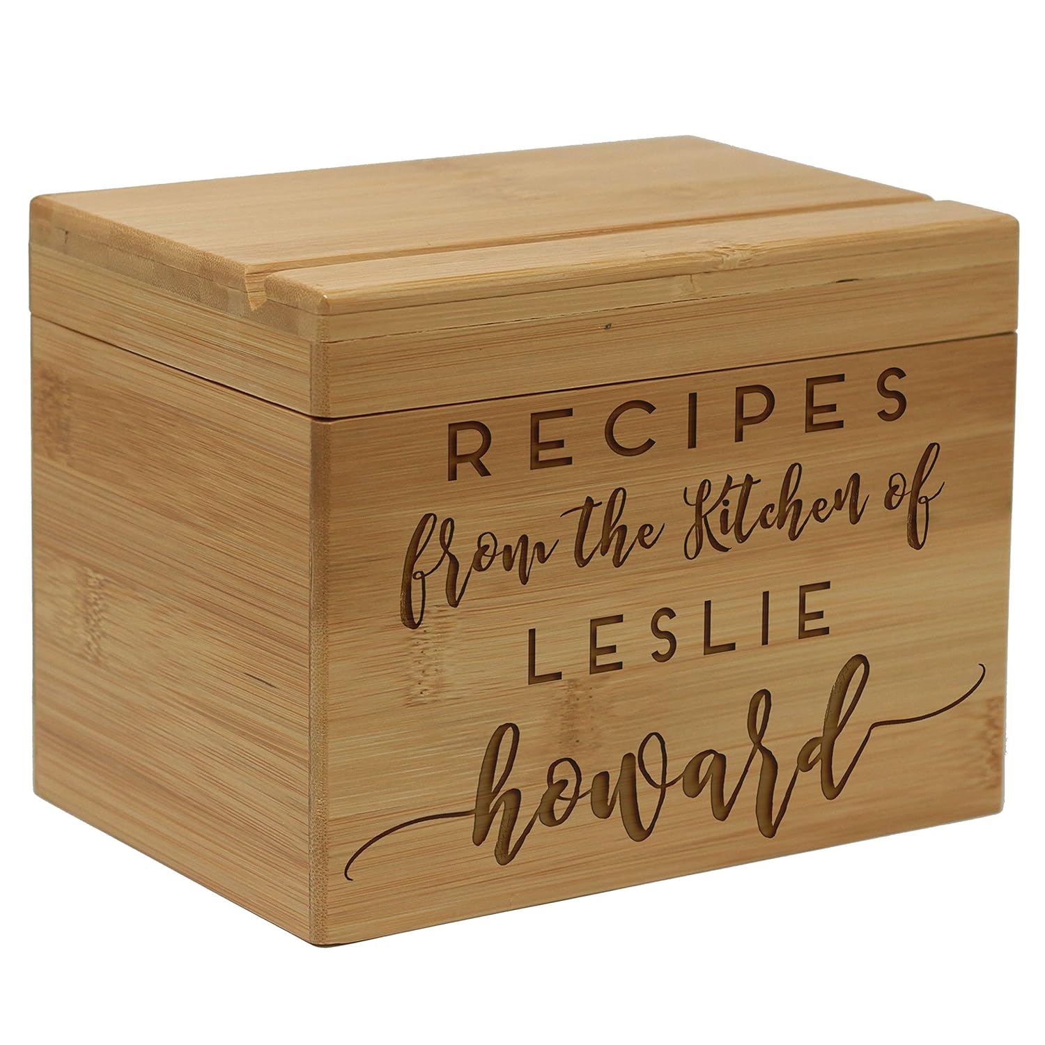Recipes From The Kitchen Of Personalized Recipe Box With