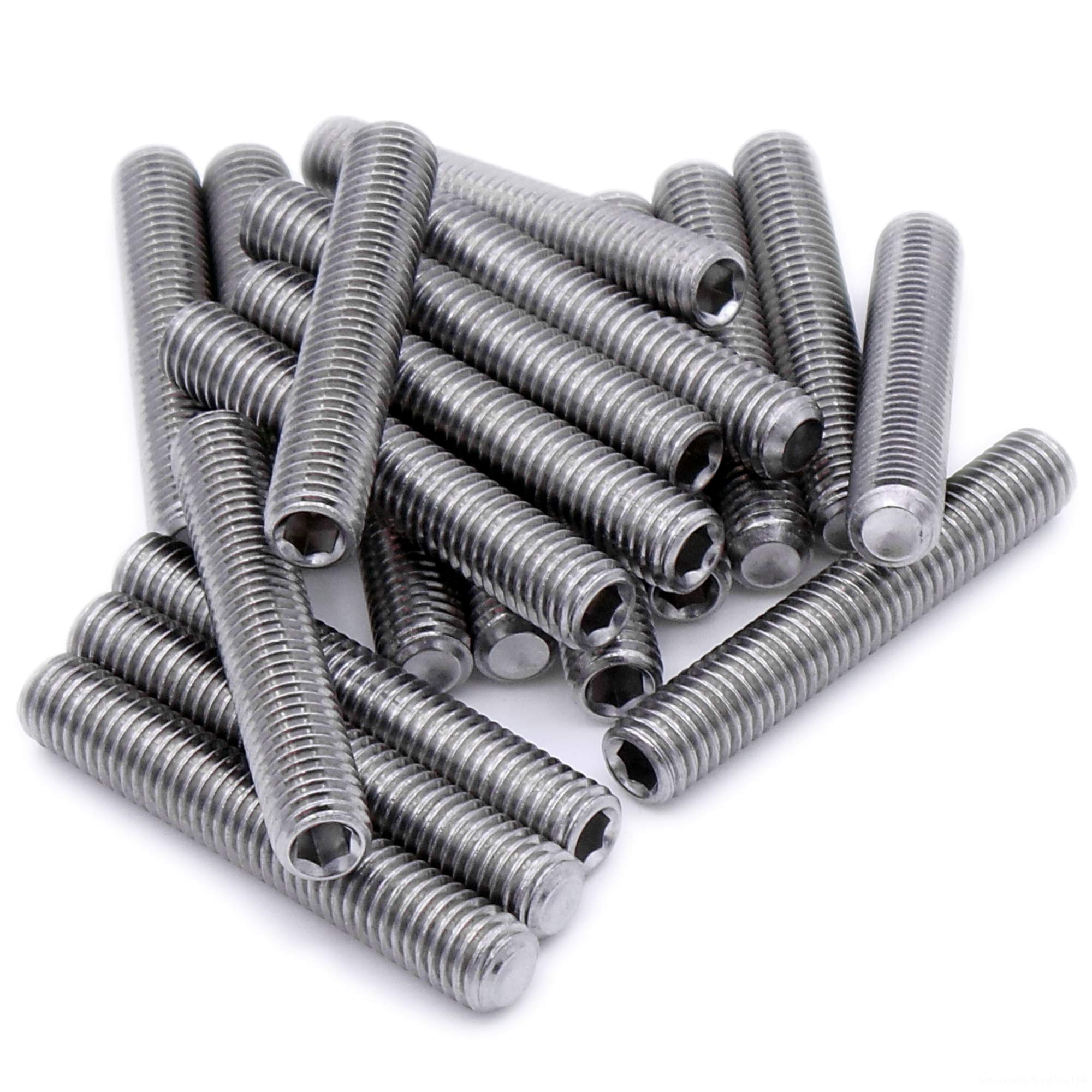 M2.5 (2.5mm x 3mm) Hex Socket Grub Screw (Cup Point) - Stainless Steel (A2) (Pack of 20)