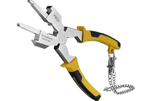 Deluxe+ Mig Welding Pliers, Slag Hammer, Flat Face Hammer, Scraper, Fine/Coarse Files, Side Pull V-Notch, Ergonomic Grip, Hea