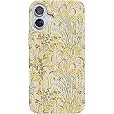 Casely iPhone 16 Case | Boho Blooms | Golden Floral | Compatible with MagSafe | Classic Ultra Slim Design