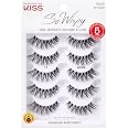 Kiss So Wispy, False Eyelashes, '', 12mm, Includes 5 Pairs Of Lashes, Easy to Apply, Reusable Lash Clusters