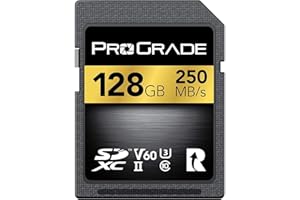 SD UHS-II 128GB Card V60 –Up to 130MB/s Write Speed and 250 MB/s Read Speed | for Professional Vloggers, Filmmakers, Photogra