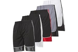 Ultra Performance 5 Pack Mens Shorts, Athletic Gym Shorts Workout Basketball Shorts for Men, SM - 5X
