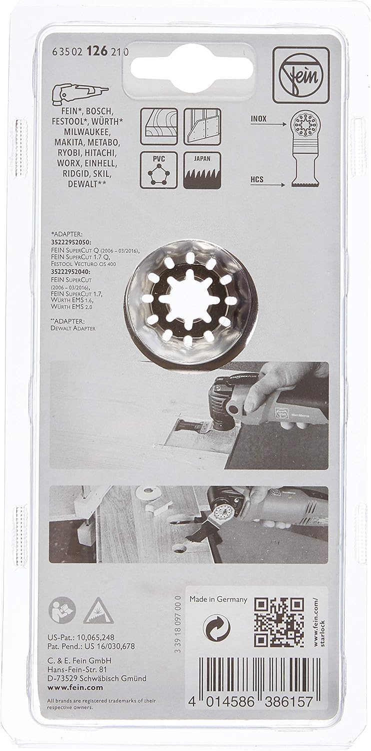 Fein 63502126210 Precision Wood Blade, Colour Coded, Small - Image 4