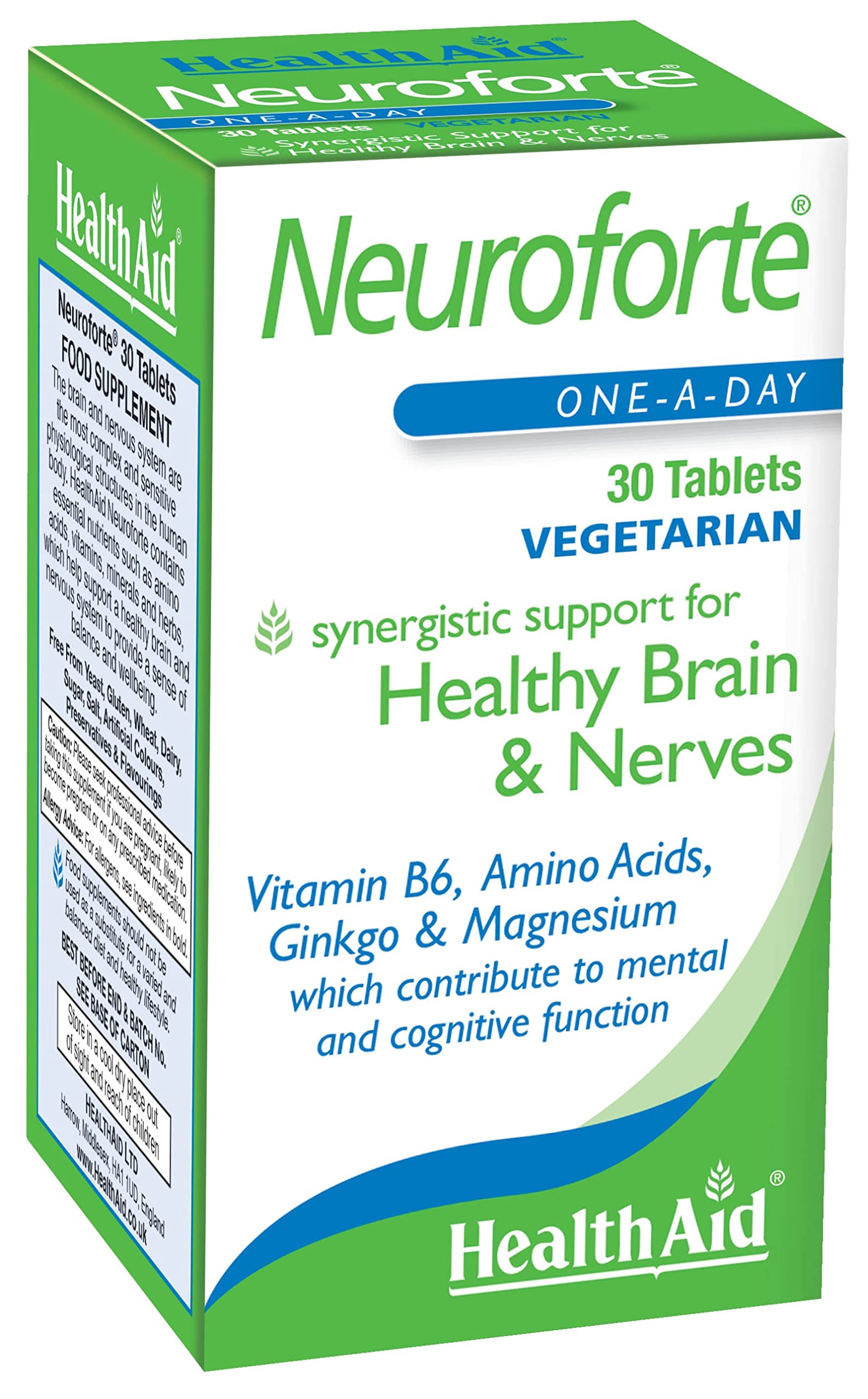 HealthAid NeuroForte (Amino Acid, B Vitamin Complex) Tablets 30