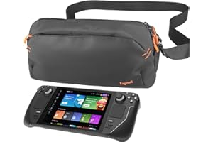 Ezgnuk Carrying Case for Steam Deck/Steam Deck OLED/ASUS ROG Ally X, Protective Shoulder Bag for Consoles & Accessories, Storage Sling Bag for Daily Use and Travel