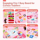 Hahaland Montessori Busy Board 21 Activities 3+ Pink Educational Toy view 3