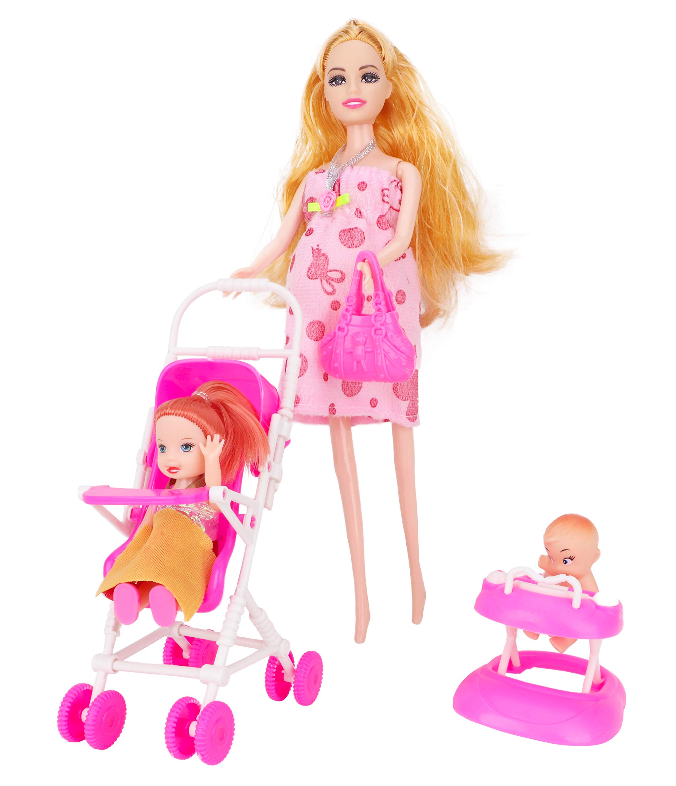 Toyland® 30cm Doll With Baby And Baby Bump - Features Opening Tummy