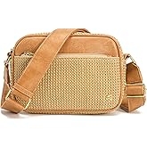 AOCINA Faux Straw Crossbody Bags for Women Summer Purse 2026 RFID Raffia Woven Bag Travel Beach Hawaiian Cruise Essentials