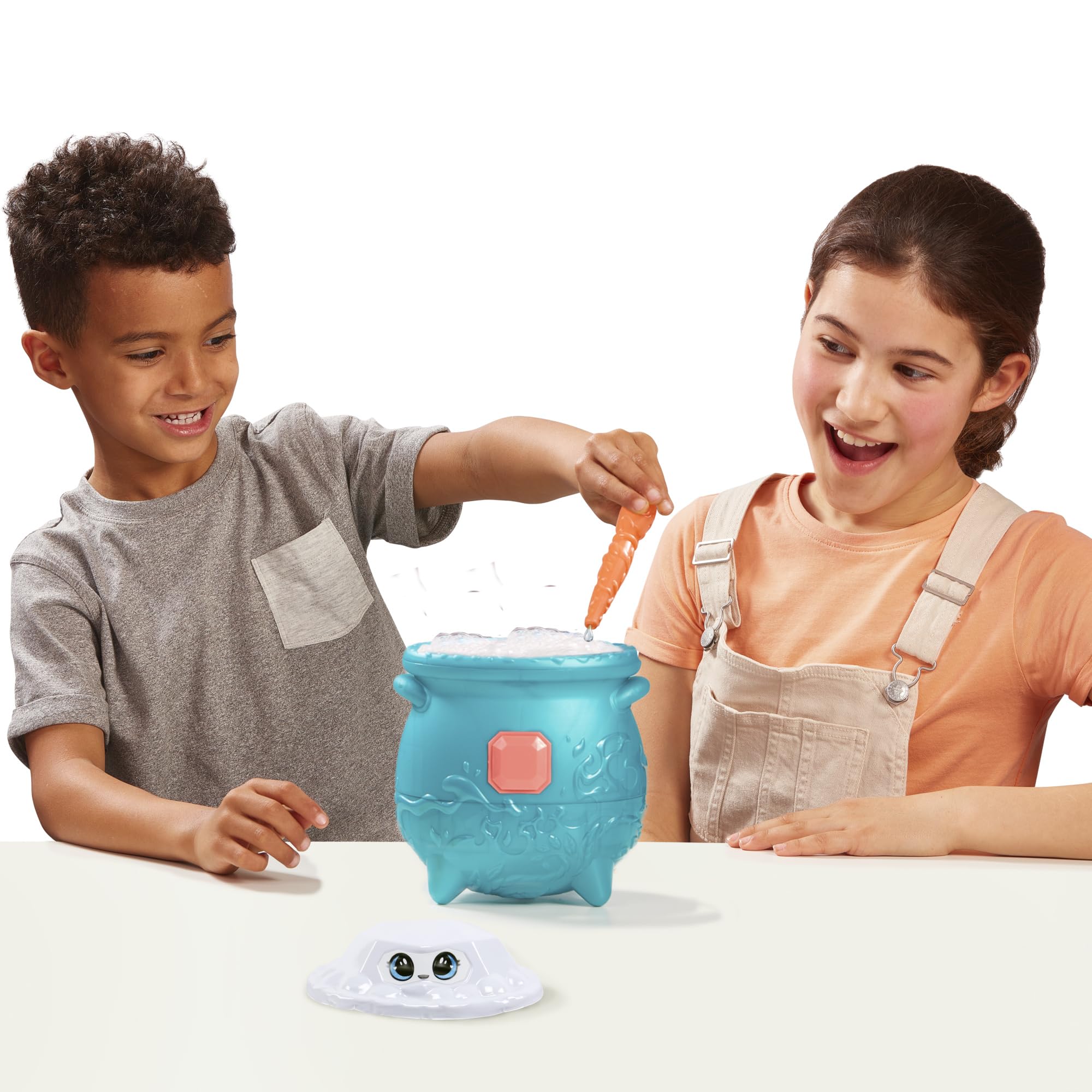 Magic Mixies Magical Gem Surprise Water Magic Cauldron - Reveal a Non-Electronic Mixie Plushie and Magic Ring with a pop up Reveal from The Fizzing Cauldron Medium