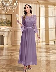 Wedtrend Women's Bridesmaid Dresses, 3/4 Flared