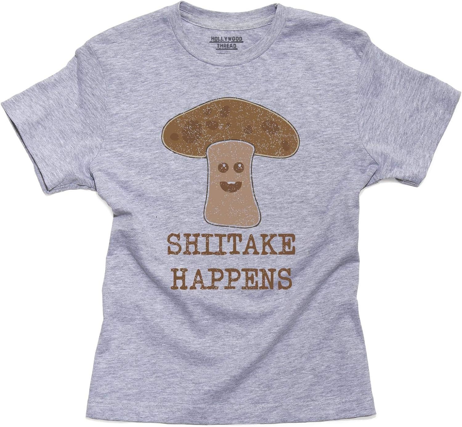 Shiitake Happens Mushroom Graphic Funny Play on Words Boy's