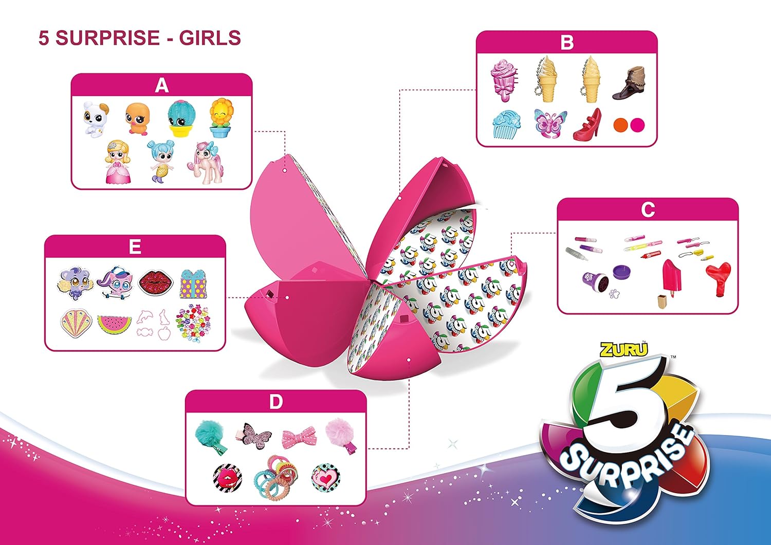 5 surprise girls