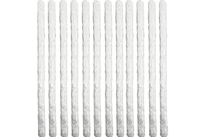 LIGHT OF MINE "LET IT SHINE" Light of Mine - 12 Pack Tiki Torch Fiberglass Replacement Wick, 0.5" Wide x 9.85" Tall (12pk, Tiki Wick)