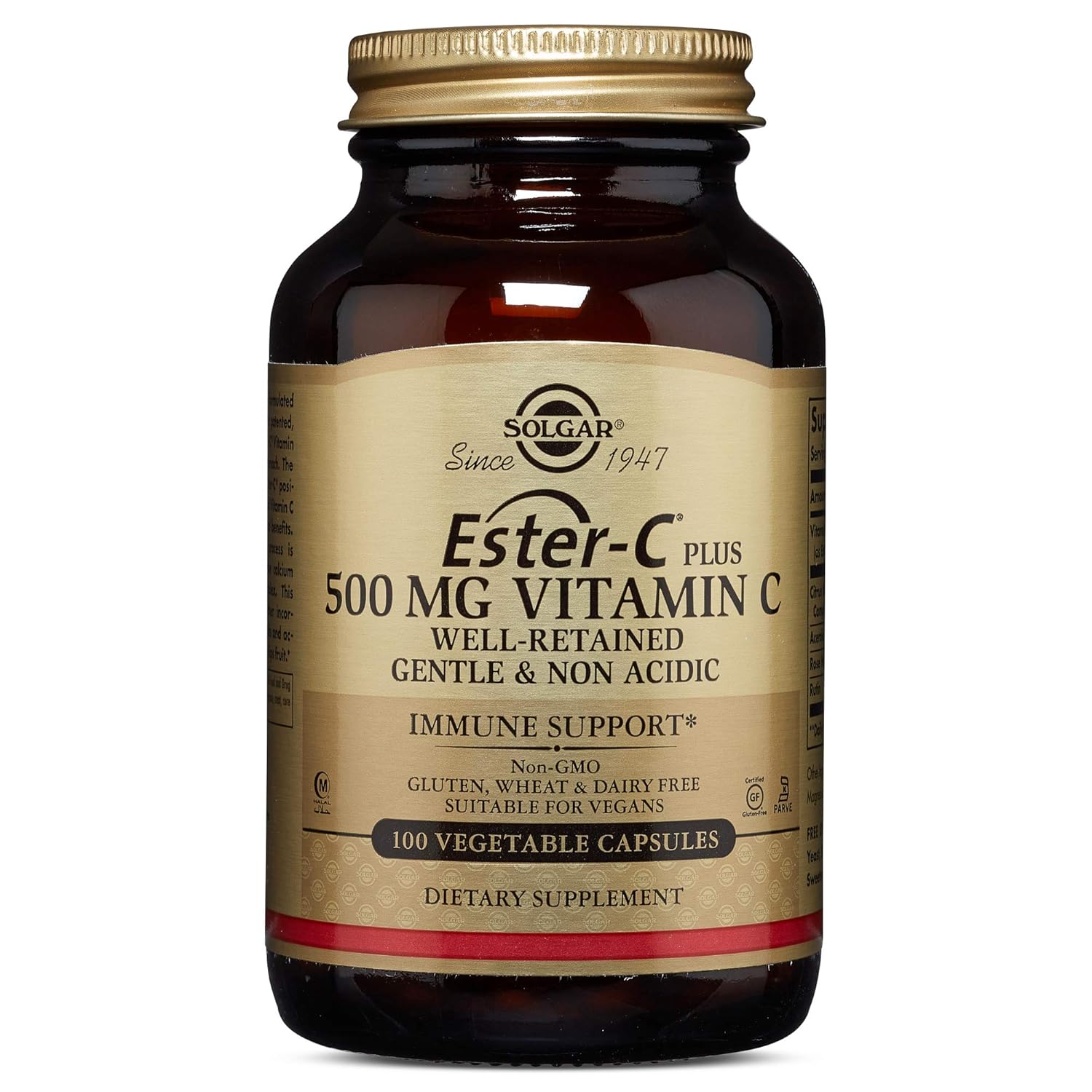 Solgar EsterC Plus Vitamin C (EsterC Ascorbate Complex) 500 mg, 100