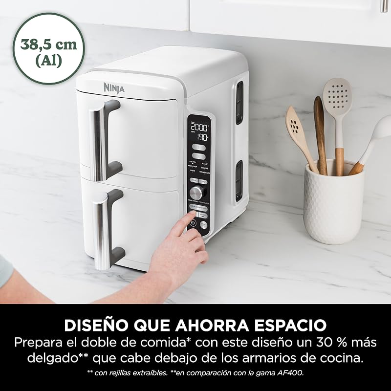 Double Stack XL, fritadeira de ar de duas gavetas, 9.5L, branca