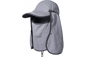 GADIEMKENSD UPF 50+ Folding Fishing Hat 360 Outdoor Sun Hat