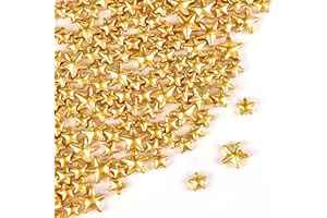 JOYVITAS Christmas Gold Star Sprinkles for Cake Decorating, Edible Star Sugar Candy, Mix Size, Baking For Cupcakes, Decorating, Cookies, Donuts, Wedding Party, Holiday, 150g/5.29oz